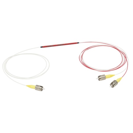 TW1650R2F1 - Широкополосный оптоволоконный соединитель, 1x2, рабочий диапазон: 1650 ± 100 нм, разделение сигнала: 90:10, FC/PC разъемы, Thorlabs