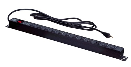 HDPS12-US - Удлинитель с защитой от скачков напряжения, 12 розеток для вилок стандарта США, Thorlabs