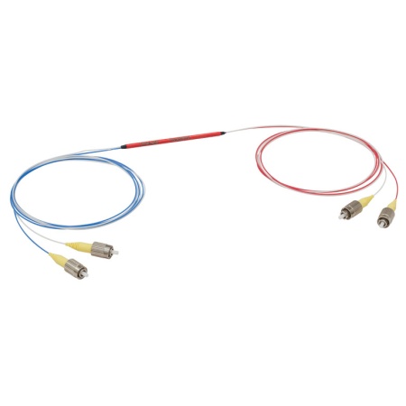 TW1650R1F2 - Широкополосный оптический разветвитель, 2x2, рабочий диапазон: 1650 ± 100 нм, разделение сигнала: 99:1, разъем: FC/PC, Thorlabs