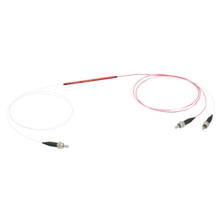 TM200R1S1A - Оптоволоконный разветвитель 1x2, многомодовые волокна, высокое содержание OH, сердцевина: Ø200 мкм, 0.22 NA, деление сигнала: 99:1, SMA905 разъемы, Thorlabs