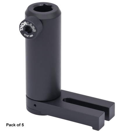 UPH3-P5 - Универсальный держатель для стержней 1/2", подпружиненный винт, фиксируемый шестигранным ключом, высота: 3", 5 шт., Thorlabs