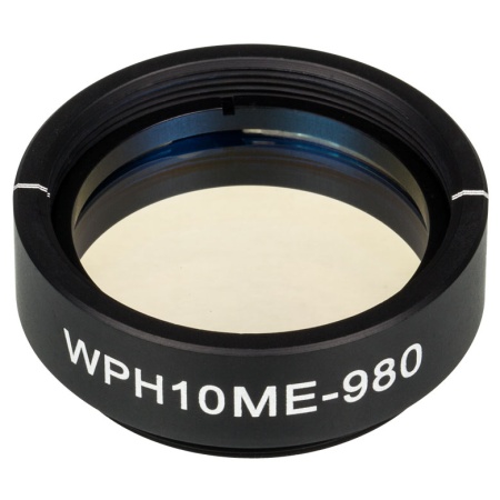 WPH10ME-980 - Полуволновая пластинка из ЖК полимера в оправе, Ø1", рабочая длина волны: 980 нм, резьба: SM1, Thorlabs
