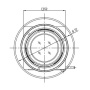 Телецентрический объектив VIS, NIR диапазонов VS-LTC1-130CO-45/FS
