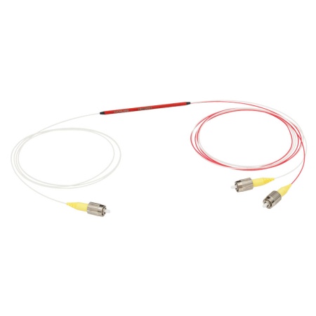 TN532R5F1 - Узкополосный оптический разветвитель, 1x2, рабочий диапазон: 532 ± 15 нм, разделение сигнала: 50:50, разъем: FC/PC, Thorlabs