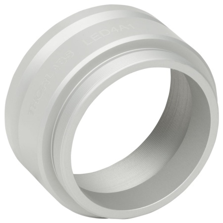 LED4A1 - Адаптер для крепления светодиодов серии LED4D к микроскопам Olympus BX или IX, внешняя резьба SM2, анодированное серебро, Thorlabs