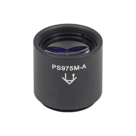 PS975M-A - Уголковый отражатель (ретрорефлектор) в оправе, резьба SM1, просветляющее покрытие: 350-700 нм, Thorlabs