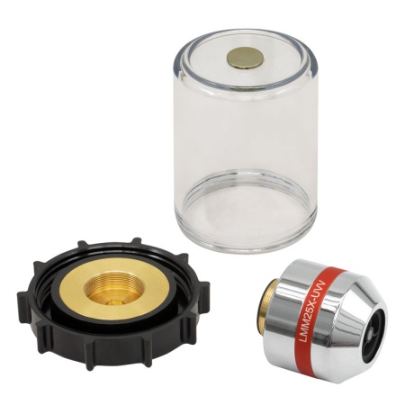 LMM25X-UVV - Отражающий объектив, 25X, 0.4 NA, алюминиевое отражающее покрытие для УФ (250 нм - 450 нм), заднее фокусное расстояние: бесконечность, Thorlabs