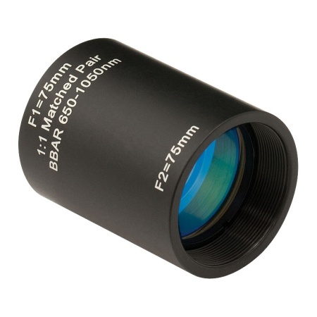 MAP107575-B - Пары ахроматических дублетов, усиление: 1:1, f1=75 мм, f2=75 мм, просветляющее покрытие: 650-1050 нм, Thorlabs