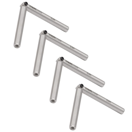 C3A - Поворотное соединение для каркасных систем, 2 стержня одинаковой длины: 1.85", Ø6 мм, 4 шт., Thorlabs
