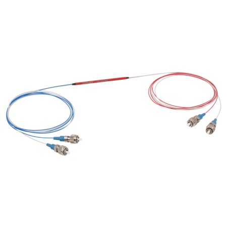 PN1550R3F2 - Оптический разветвитель, 2x2, оптоволокно: PM, рабочий диапазон: 1550 ± 15 нм, разделение сигнала: 75:25, PER: ≥20 дБ, разъем: FC/PC, Thorlabs