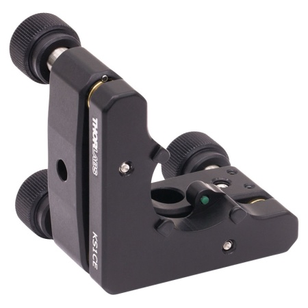 KS1CE - Прецизионный кинематический держатель для элементов Ø1" с незамкнутой оправой, 3 регулировочных винта, Thorlabs