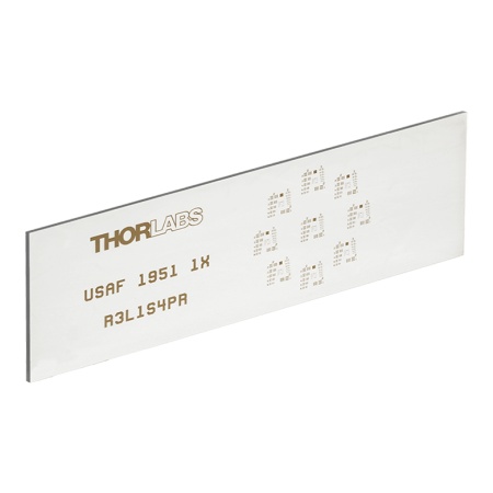 R3L1S4PR - Таблица для измерения разрешающей способности (1951 USAF), 3" x 1", Thorlabs