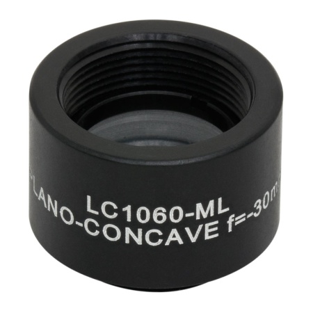 LC1060-ML - N-BK7 плоско-вогнутая линза в оправе, Ø1/2", фокусное расстояние -30.0 мм, без покрытия, резьба на оправе SM05, Thorlabs