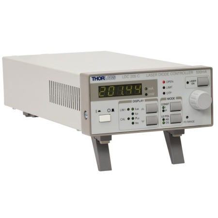 LDC205C - Контроллер тока лазерного диода, рабочий диапазон: ±500 мА, напряжение >10 В, Thorlabs