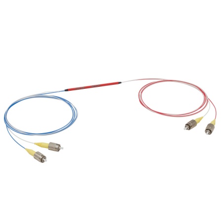 TN532R3F2 - Узкополосный оптический разветвитель, 2x2, рабочий диапазон: 532 ± 15 нм, разделение сигнала: 75:25, разъем: FC/PC, Thorlabs