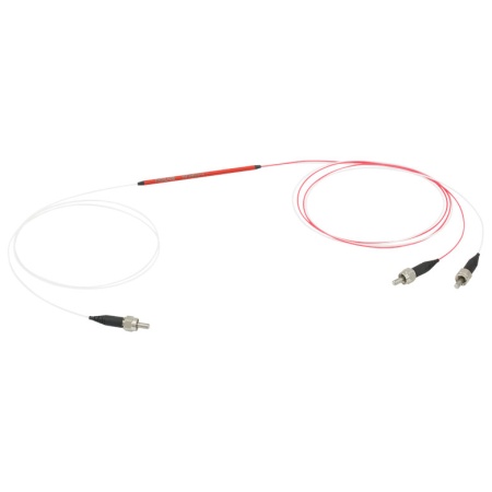 TM105R5S1A - Оптоволоконный разветвитель 1x2, многомодовые волокна, высокая концентрация OH, сердцевина: Ø105 мкм, 0.22 NA, деление сигнала: 50:50, рабочий диапазон: 400 - 900 нм, SMA905 разъемы, Thorlabs