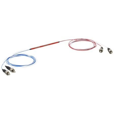 TT200R3S2A - 2x2 волоконно-оптический многомодовый ответвитель, высокая концентрация OH, деление сигнала: 75:25, сердцевина: Ø200 мкм, числовая апертура 0.39 NA, SMA905 соединение, Thorlabs