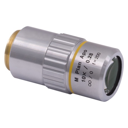 MY10X-803 - Планарный апохроматический объектив Mitutoyo, увеличение: 10X, числовая апертура: 0.28 NA, рабочее расстояние: 34 мм, Thorlabs