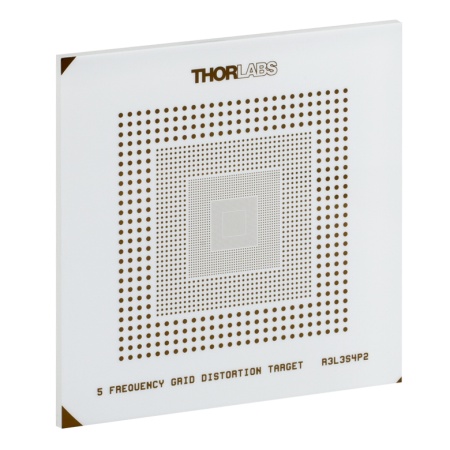 R3L3S4P2-O - Таблица для измерения искажений, 3" x 3", шаг сетки: от 125 до 2000 мкм, материал: опаловое стекло, Thorlabs