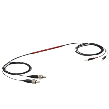 TT200SS2A - 2x2 волоконно-оптический многомодовый ответвитель, высокая концентрация OH, деление сигнала: 50:50, сердцевина: Ø200 мкм, числовая апертура 0.39 NA, SMA905 соединение и керамический наконечник Ø2.5 мм, Thorlabs