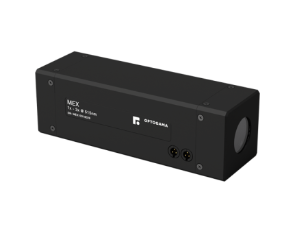 Компактный моторизированный расширитель лазерного пучка MEX13, увеличение: 1.0x - 3.0x, рабочий диапазон: 1030-1064 + 515-532 нм, размер пучка на входе: ⌀7 мм (1x) - ⌀6 мм (3x), Optogama