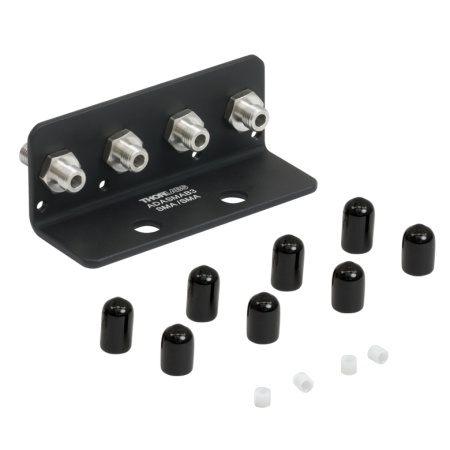 ADASMAB3 - L-образный стыковочный кронштейн, 4 соединения: SMA - SMA, Thorlabs