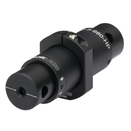 IO-5-980-HP - Оптический изолятор, центральная длина волны: 980 нм, макс. диаметр пучка: Ø4.7 мм, макс. мощность излучения: 40 Вт (сумма прямого и обратного направлений), Thorlabs