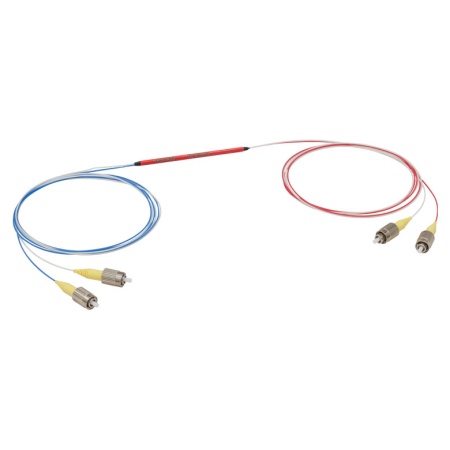 TW1650R5F2 - Широкополосный оптический разветвитель, 2x2, рабочий диапазон: 1650 ± 100 нм, разделение сигнала: 50:50, разъем: FC/PC, Thorlabs