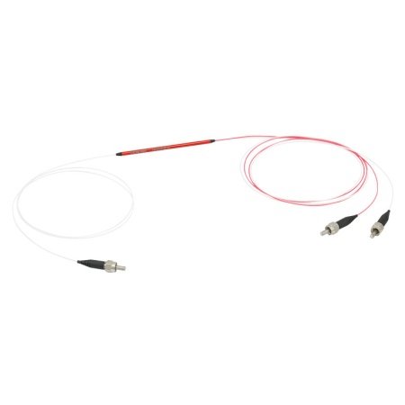 TM200R3S1A - Оптоволоконный разветвитель 1x2, многомодовые волокна, высокое содержание OH, сердцевина: Ø200 мкм, 0.22 NA, деление сигнала: 75:25, SMA905 разъемы, Thorlabs