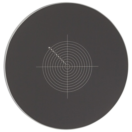 R1DS2N - Прицельная мишень, получение изображения при подсветке спереди, Ø1", получение изображения при подсветке сзади, материал: кварцевое стекло, Thorlabs