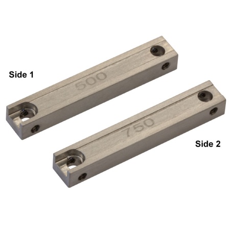 VHB05 - Двухсторонняя верхняя пластина для фиксации оптического волокна в держателе аппарата обработки, с отверстием для освещения конца волокна светодиодным источником, для волокон с внешним диаметром: Ø410 мкм - Ø1269 мкм, Thorlabs