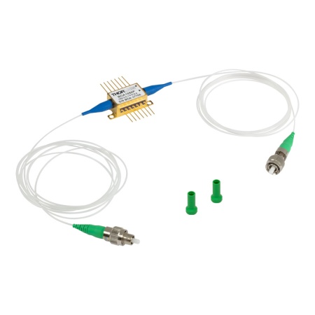 BOA1050P - Оптический усилитель с центральной длиной волны 1050 нм (тип.), корпус: Butterfly, оснащен PM оптическим волокном, разъем: FC/APC, выходная мощность насыщения: 17 дБм, Thorlabs