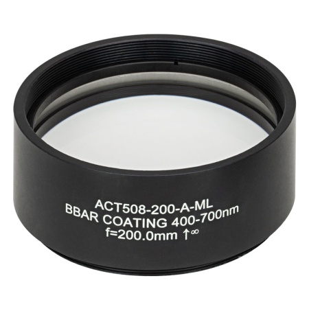 ACT508-200-A-ML - Ахроматический дублет, фокусное расстояние: 200 мм, Ø2", резьба на оправе: SM2 просветляющее покрытие: 400 - 700 нм, Thorlabs