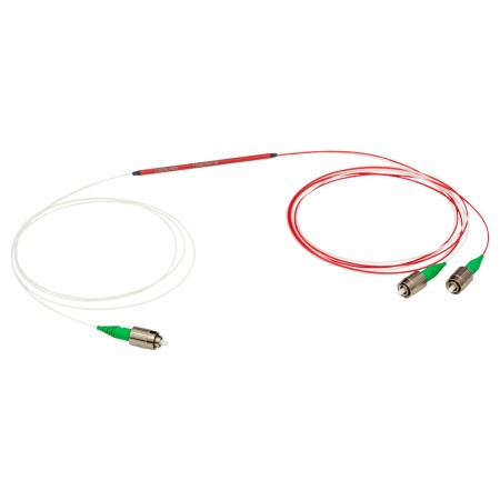 TN980R3A1B - Узкополосный оптический разветвитель, 1x2, рабочий диапазон: 980 ± 15 нм, 0.22 NA, разделение сигнала: 75:25, разъем: FC/APC, Thorlabs